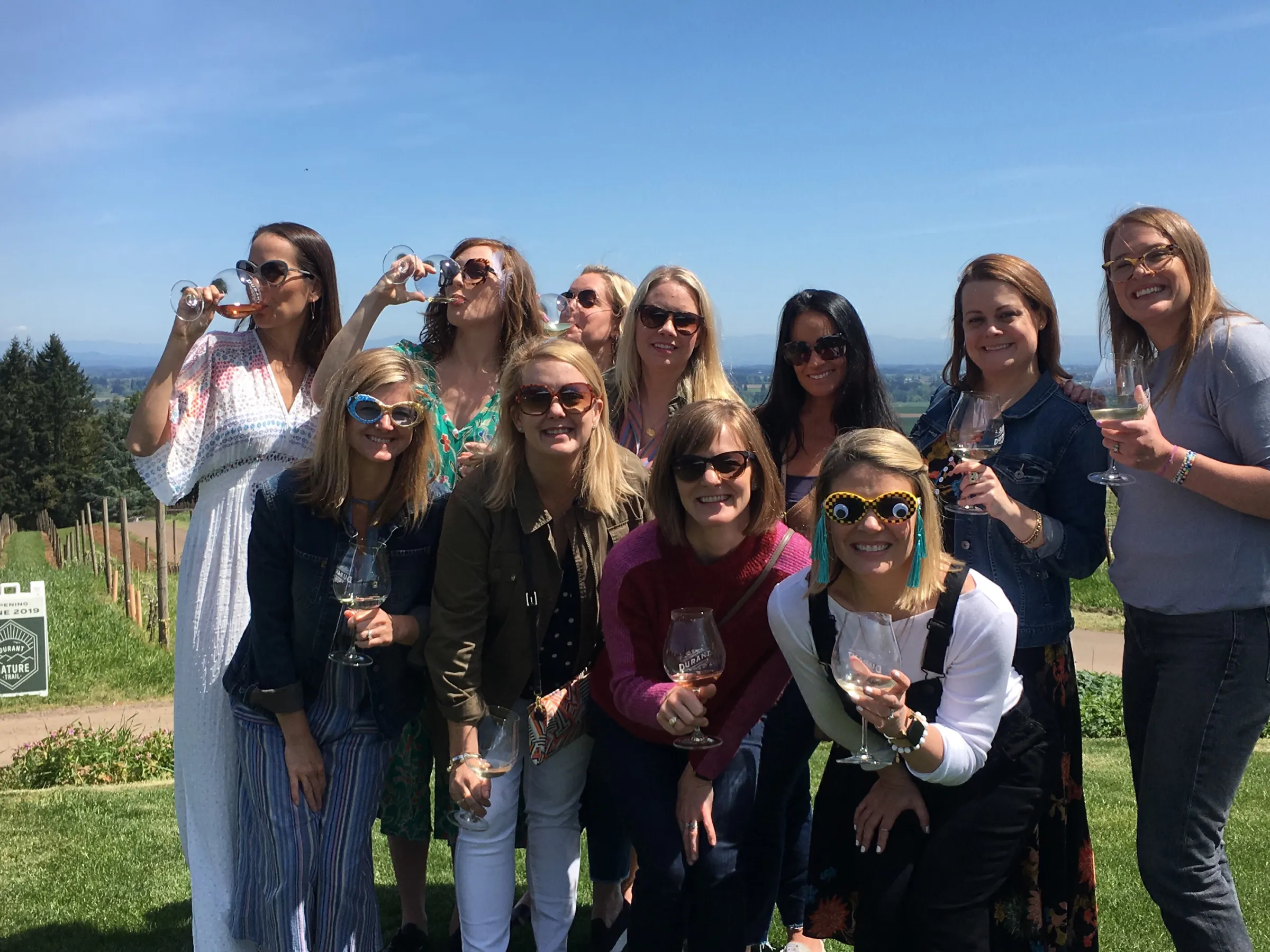 Happy Willamette Valley Wine Tasting Tour Customers