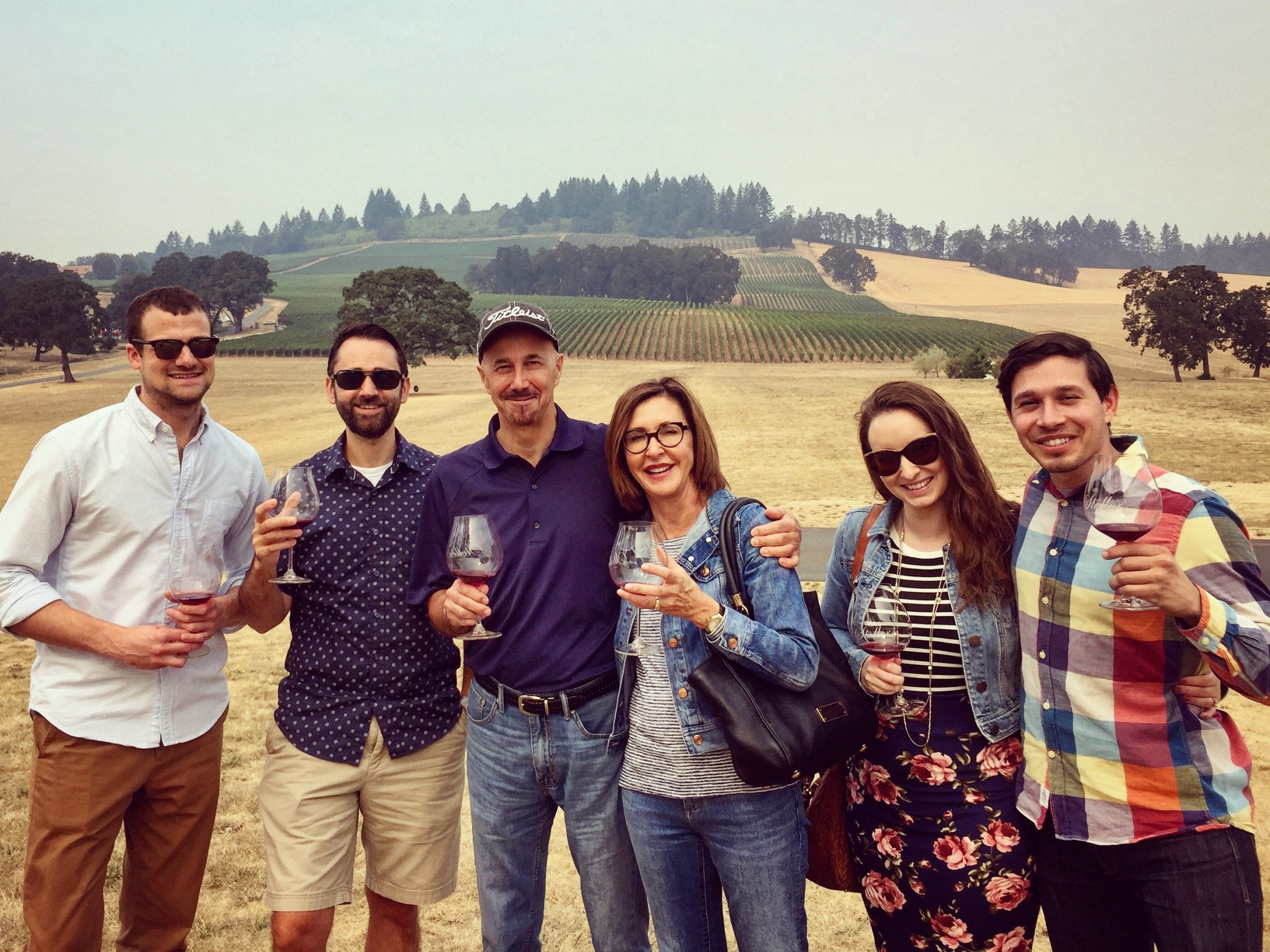 Happy Willamette Valley Wine Tasting Tour Customers